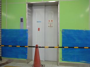 完成間近のエレベーター２