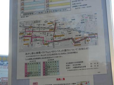バス停の路線図
